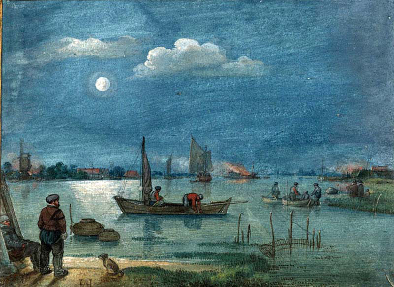 Fishers in the Moonlight